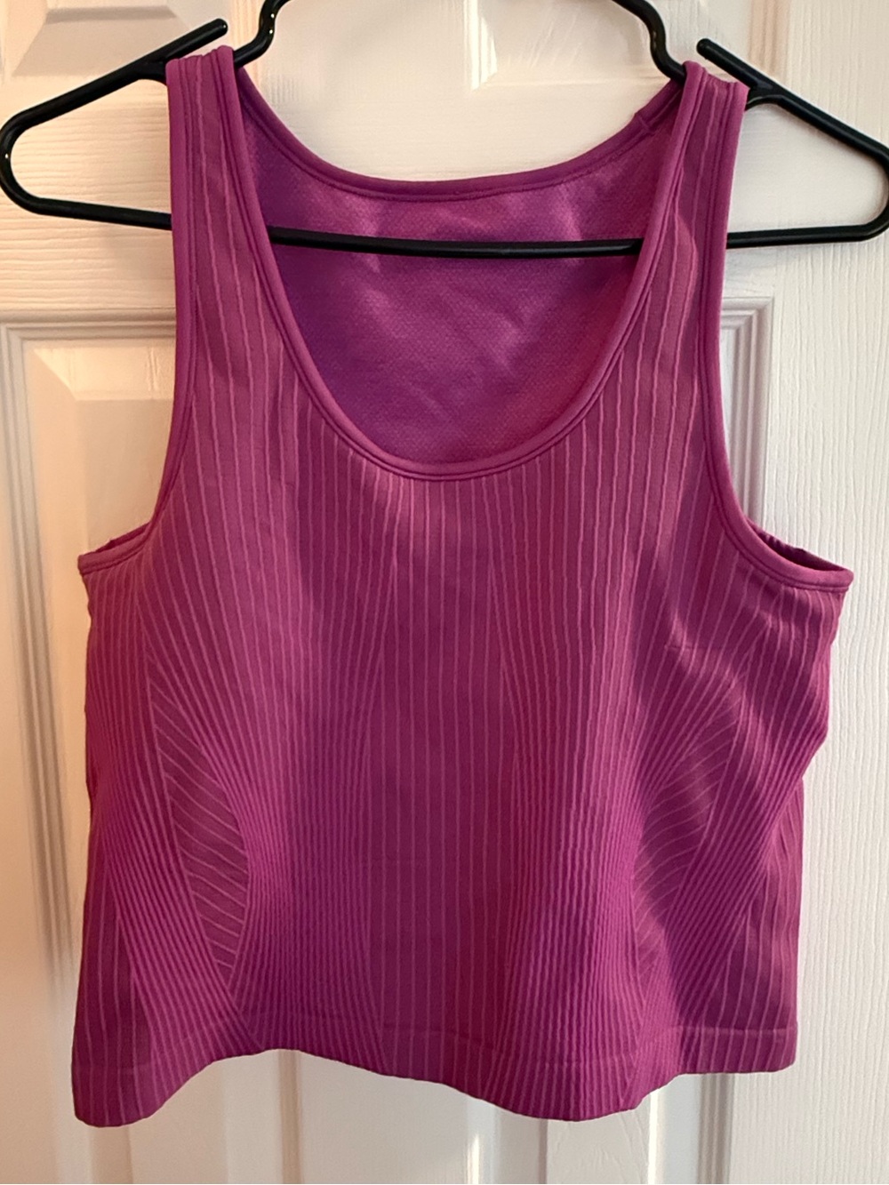 Magenta Ribbed Tank Top